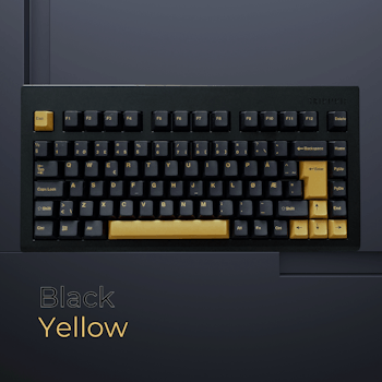 iNVINTIX Black/Yellow Keycaps ISO/ANSI Nor/Den
