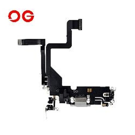 Charging Port Flex Cable For iPhone 14 Pro (White)