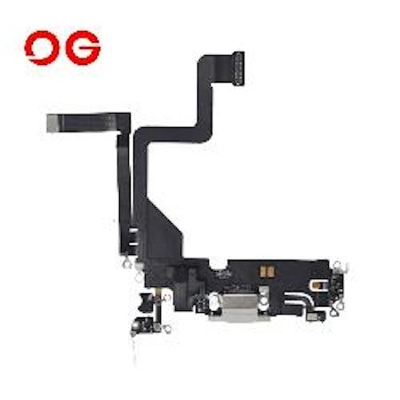Charging Port Flex Cable For iPhone 14 Pro Max (White)