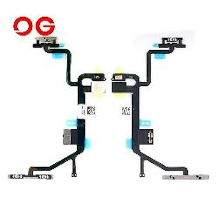 Power And Volume Button Flex Cable With Metal Bracket For iPhone 8