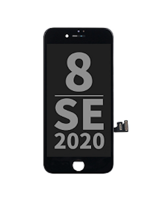 iPhone 8/SE2020/SE2022 LCD Display Black Assembled