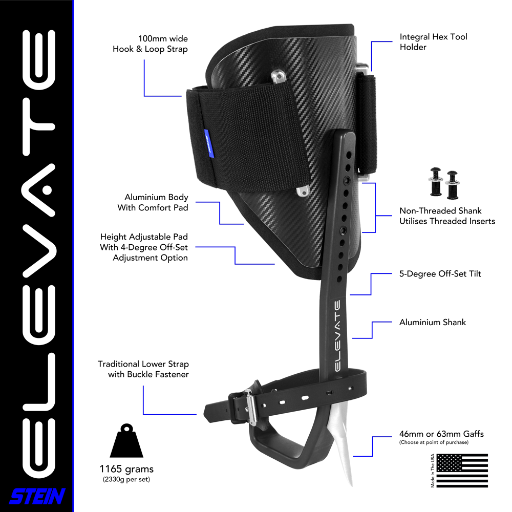 Stein Elevate spiksko 43mm - Blå