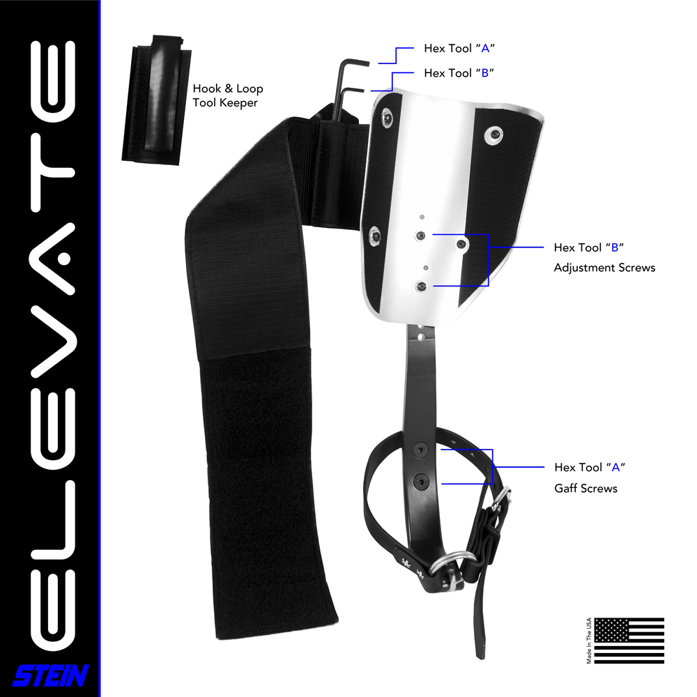Stein Elevate spiksko 43mm - Blå
