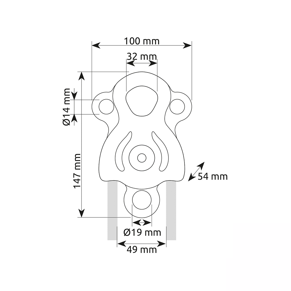 C.A.M.P  - JANUS - Black - 16mm