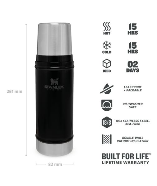 STANLEY CLASSIC VACUUM BOTTLE 0,47l - Black