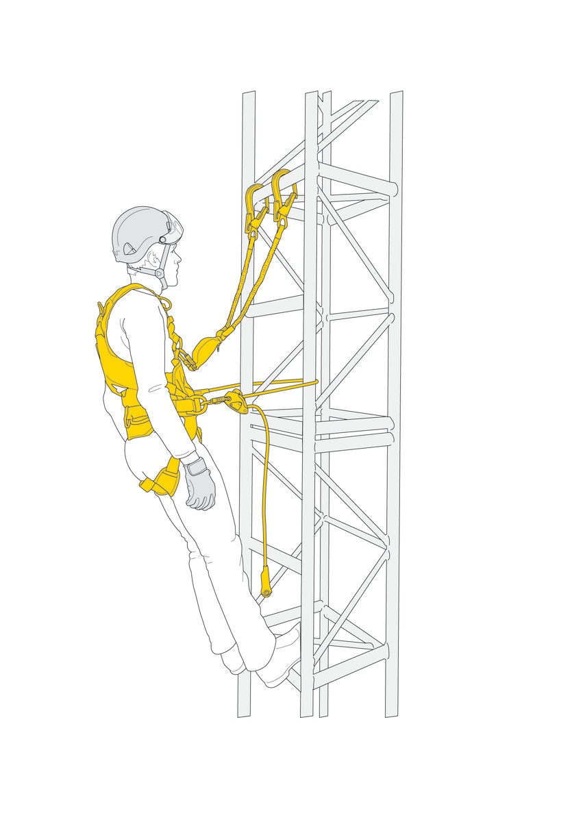 PETZL ABSORBICA -Y FALLSKYDDSKIT med positioneringslina