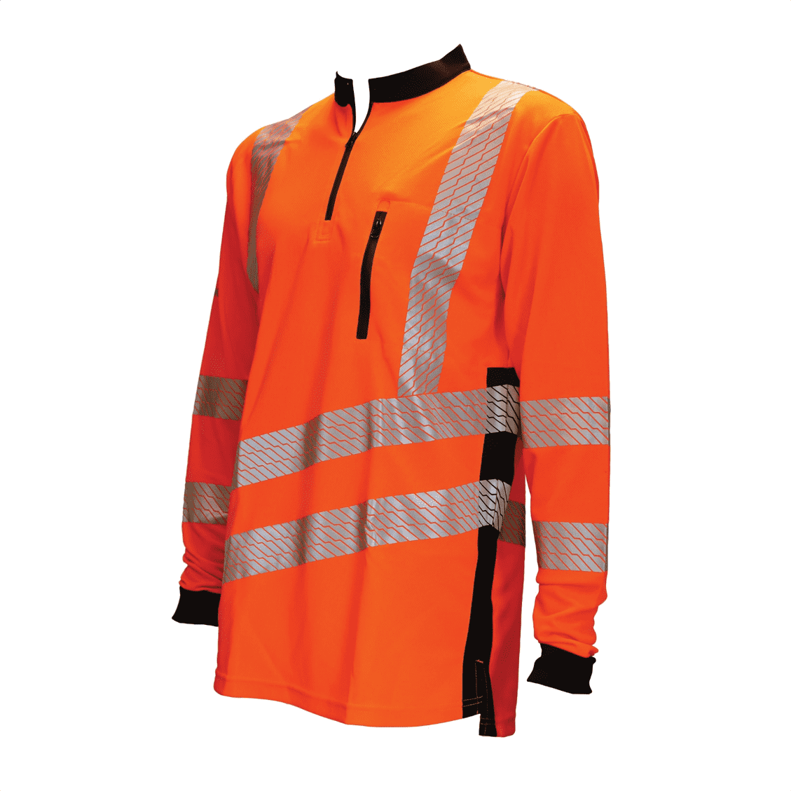 THHV2010 Treehog Long Sleeve T-Shirt - Hi Vis Orange