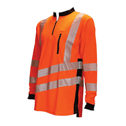 THHV2010 Treehog Long Sleeve T-Shirt - Hi Vis Orange