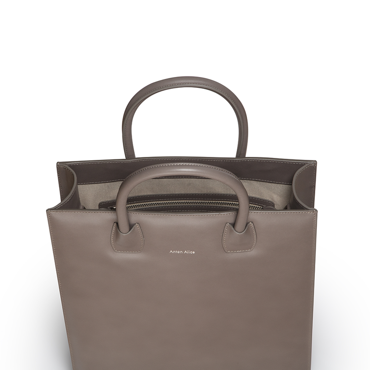 TOTE BAG N° 1 - Väska Taupe, Grå