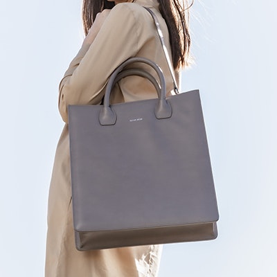 TOTE BAG N°1 - Taupe, Grey