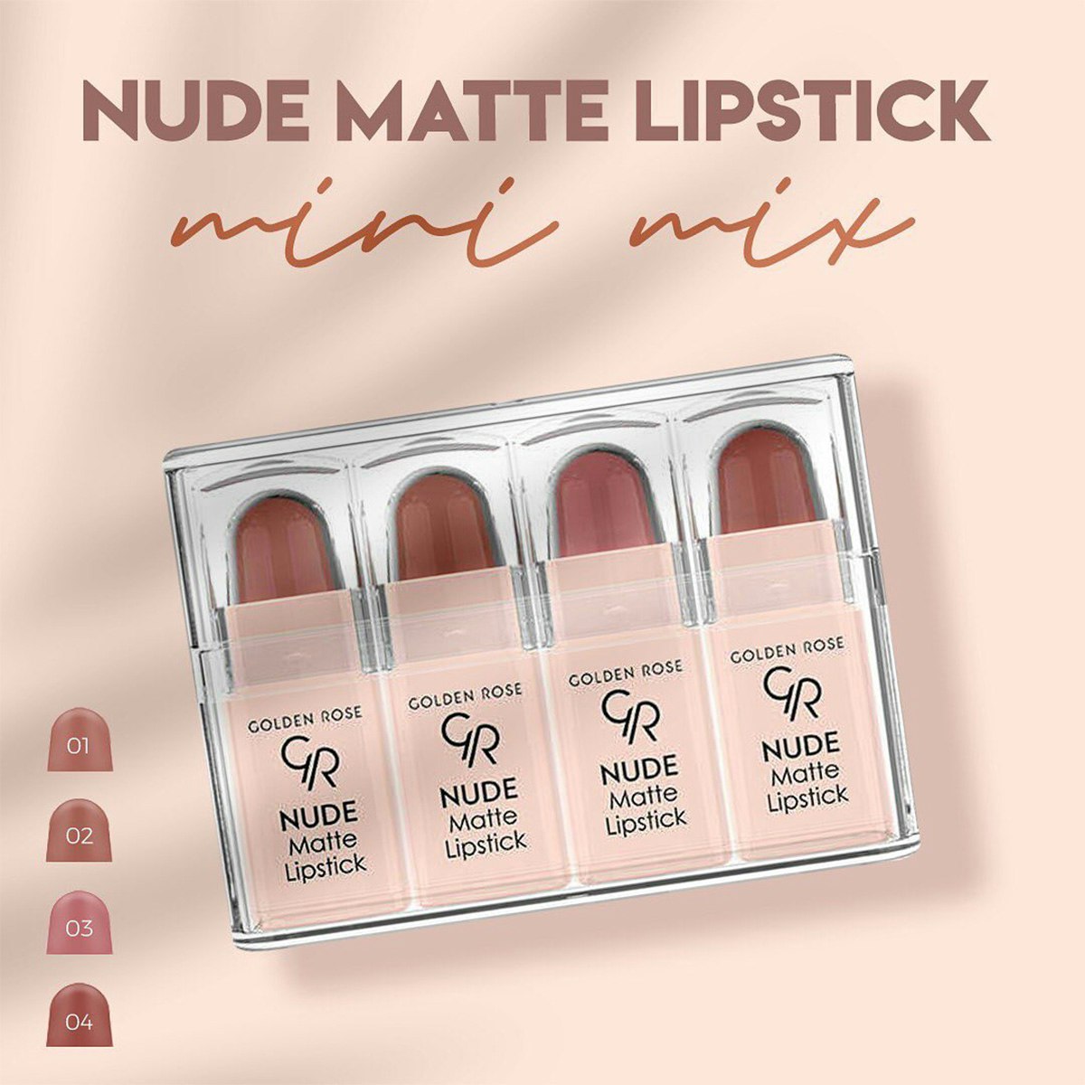 GR NUDE LOOK MATTE LIPSTICK (MINI) MIX