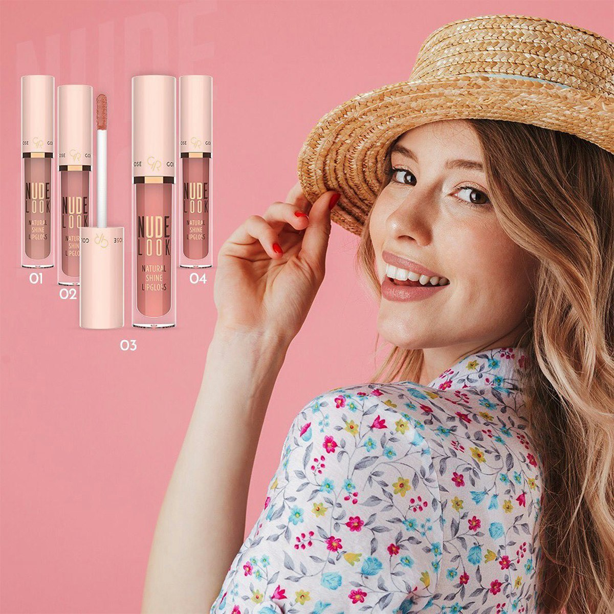 GR NUDE LOOK NATURAL SHINE LIPGLOSS