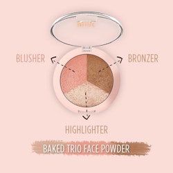 GR NUDE LOOK BAKED TRIO FACE POWDER