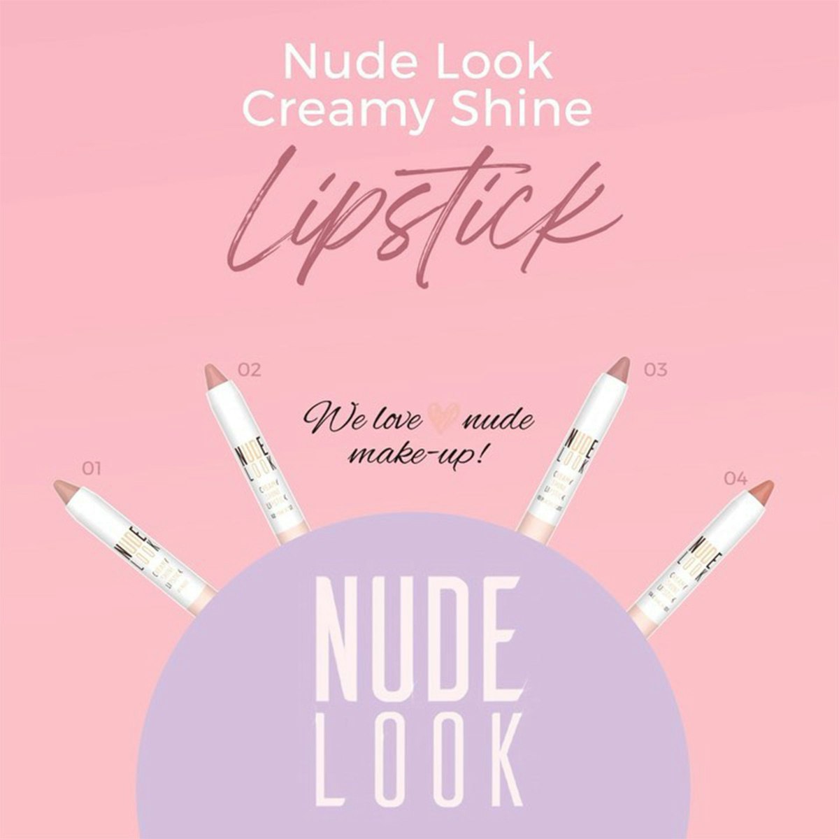 GR NUDE LOOK CREAMY SHINE LIPSTICK