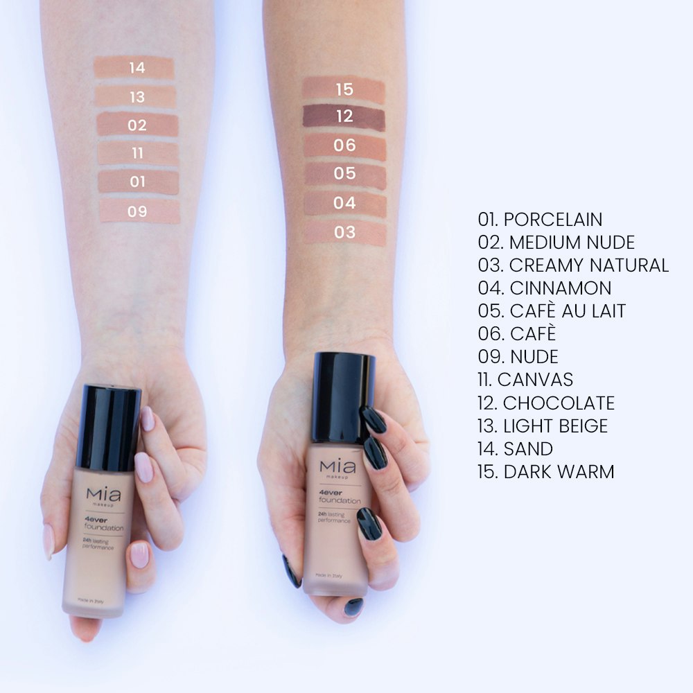 MIA MAKEUP - 4EVER FLUID FOUNDATION 30 ml.