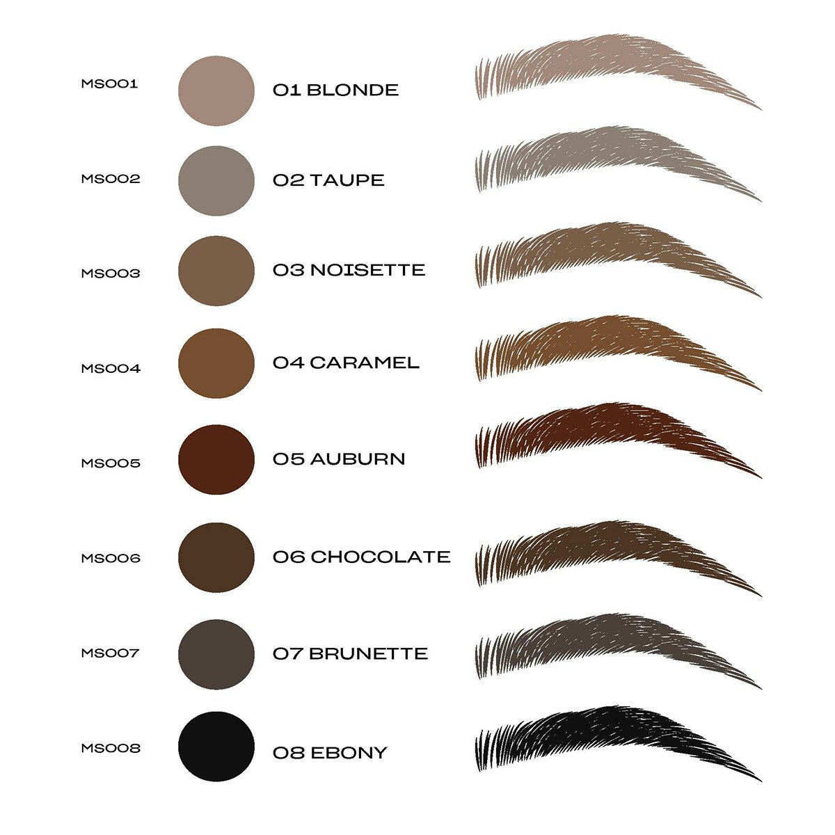 MIA MAKEUP - SHAPE & VOLUME – EYEBROW MASCARA