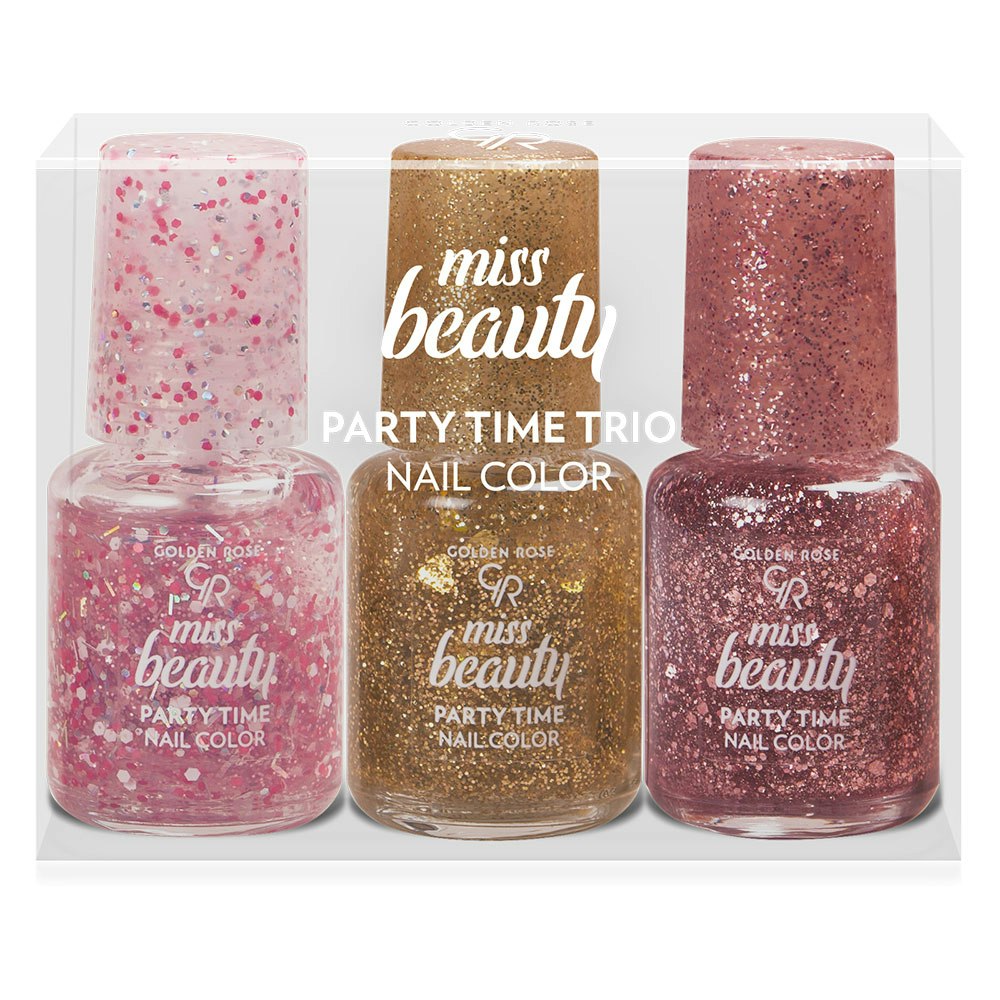 GR MISS BEAUTY PARTY TIME TRIO NAIL COLORS MIX