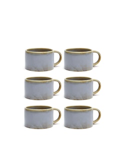 KAFFESET 6-PACK – LJUSBRUN/BLÅ