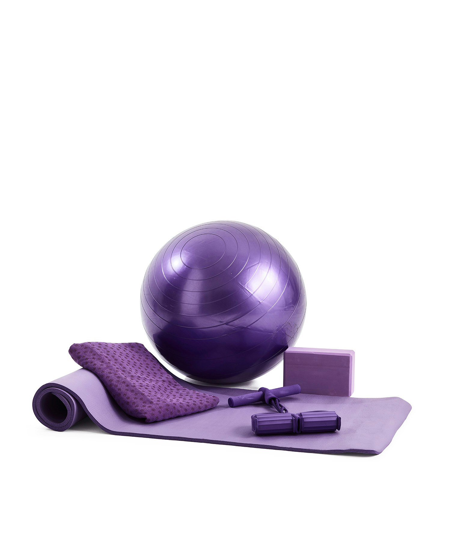 KOMPLETT YOGASET I MILJÖVÄNLIGT MATERIAL – LILA
