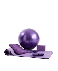 KOMPLETT YOGASET I MILJÖVÄNLIGT MATERIAL – LILA