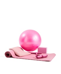 KOMPLETT YOGASET I MILJÖVÄNLIGT MATERIAL – ROSA