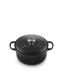 Le Creuset Signature gryta – Rund , 4,2L/24 cm - Svart