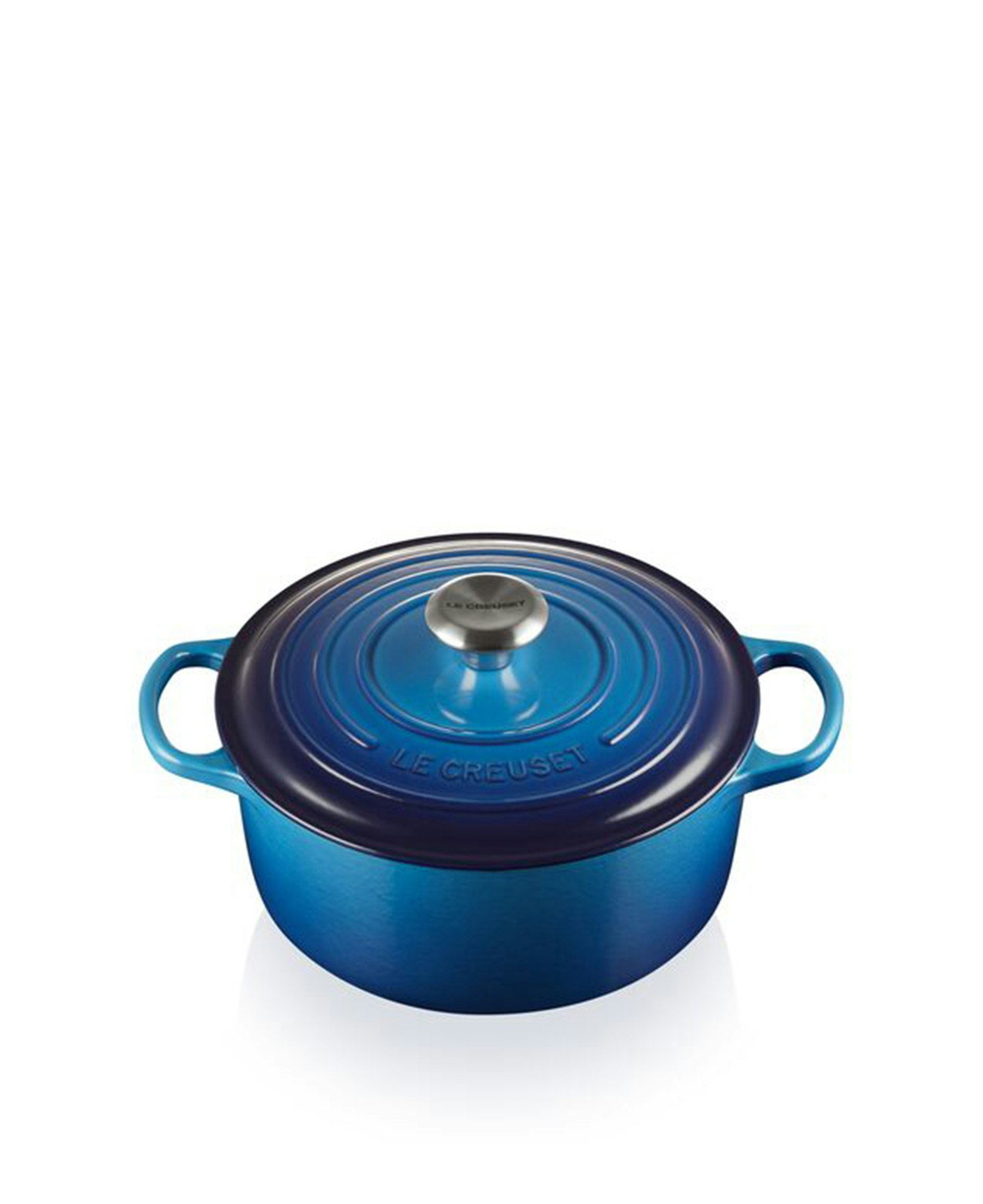 Le Creuset Signature gryta – Rund , 4,2L/24 cm - Azure