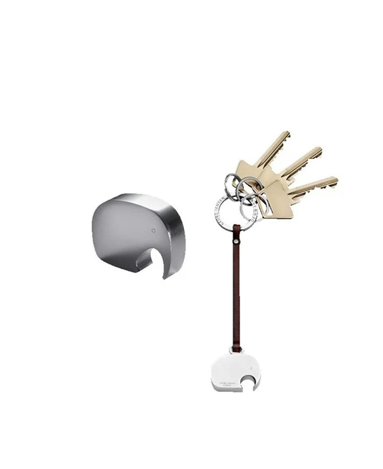 Georg Jensen – Elefantset flasköppnare och nyckelring