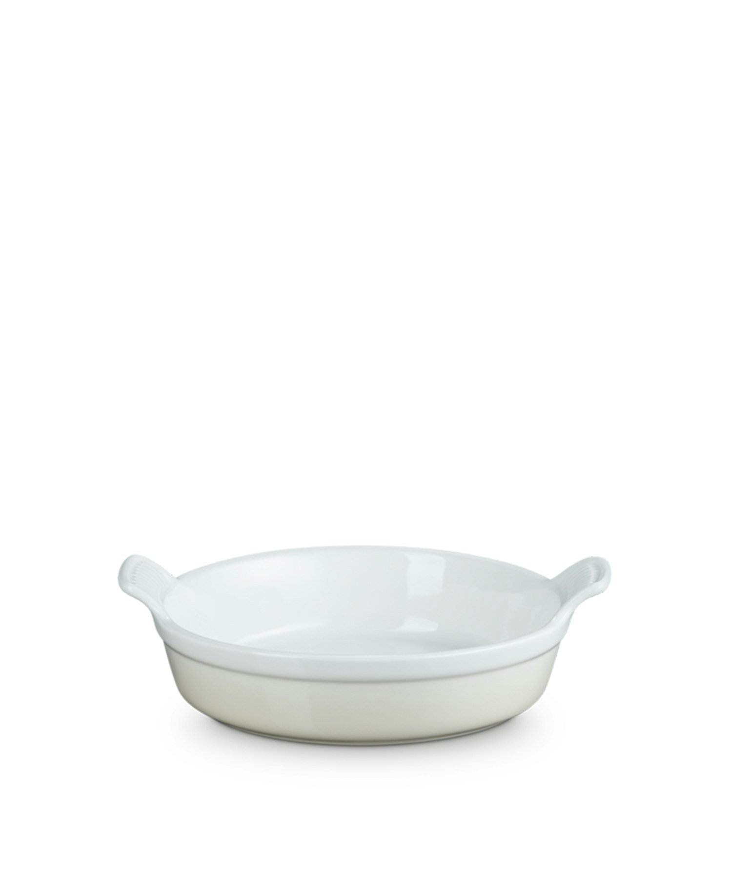 Le Creuset – Runt fat Heritage stengods - Meringue
