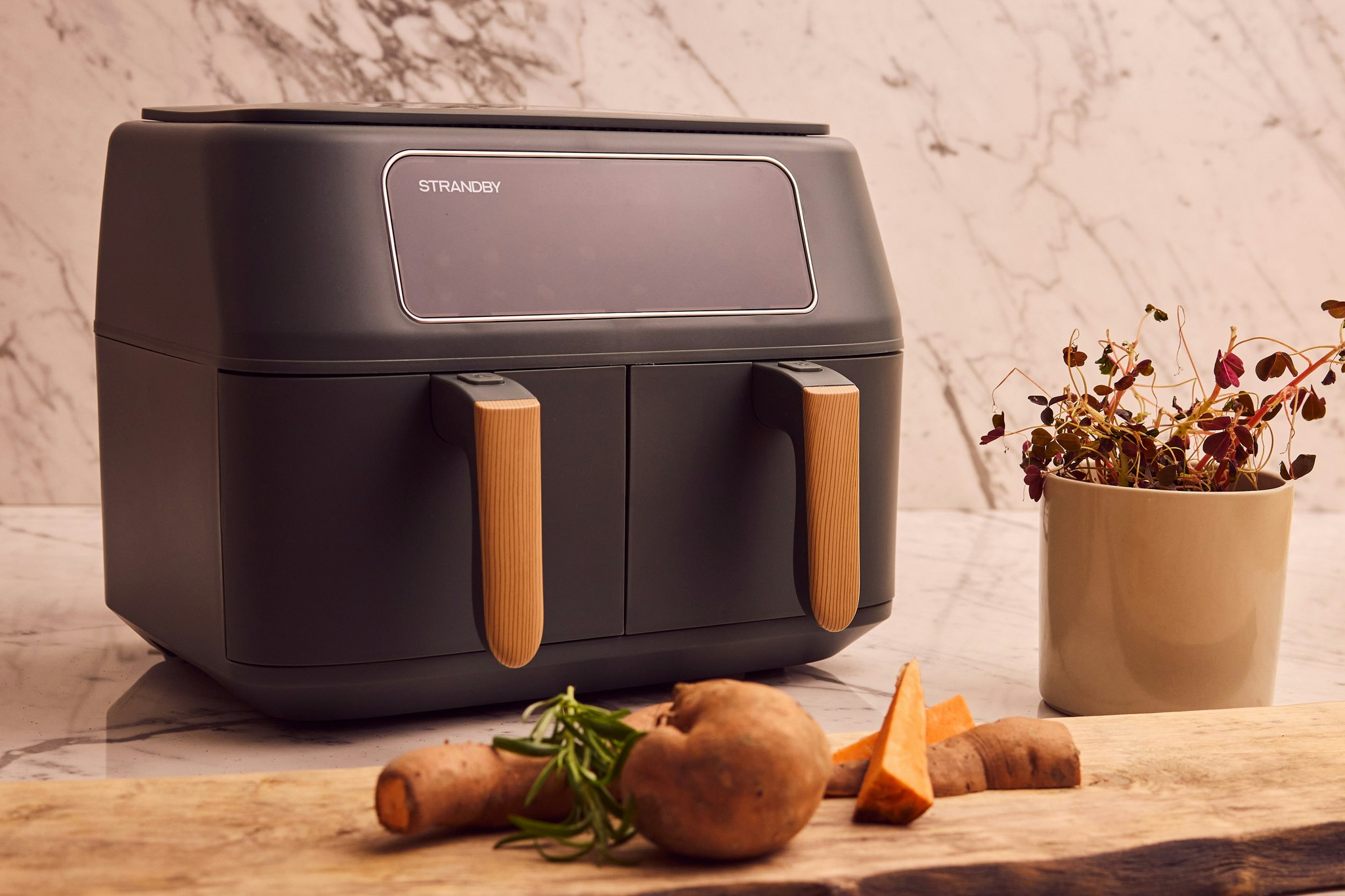 Strandby Dual Aifryer 8L - Morandi Green