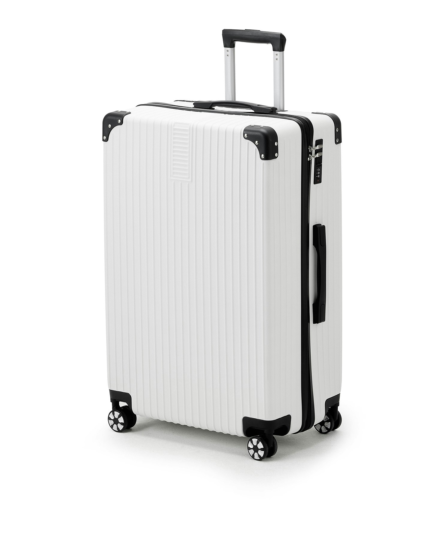 Stor resväska i tidlös design från Sutherland & Sons - white