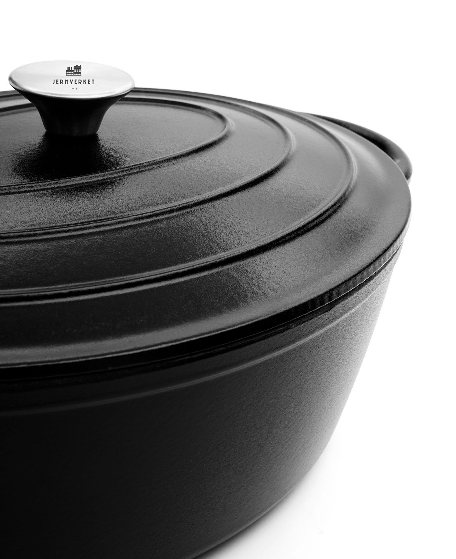 Oval Gjutjärnsgryta från Jernverket 8L - Oscuro Mate