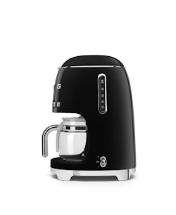 Smeg Kaffebryggare Svart, Högblank 50's Style