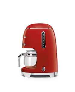 Smeg Kaffebryggare Röd, Högblank 50's Style