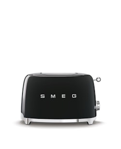 Smeg - Brödrost för 2 skivor Svart, Högblank 50's Style