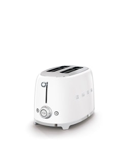 Smeg - Brödrost för 2 skivor Vit, Högblank 50's Style