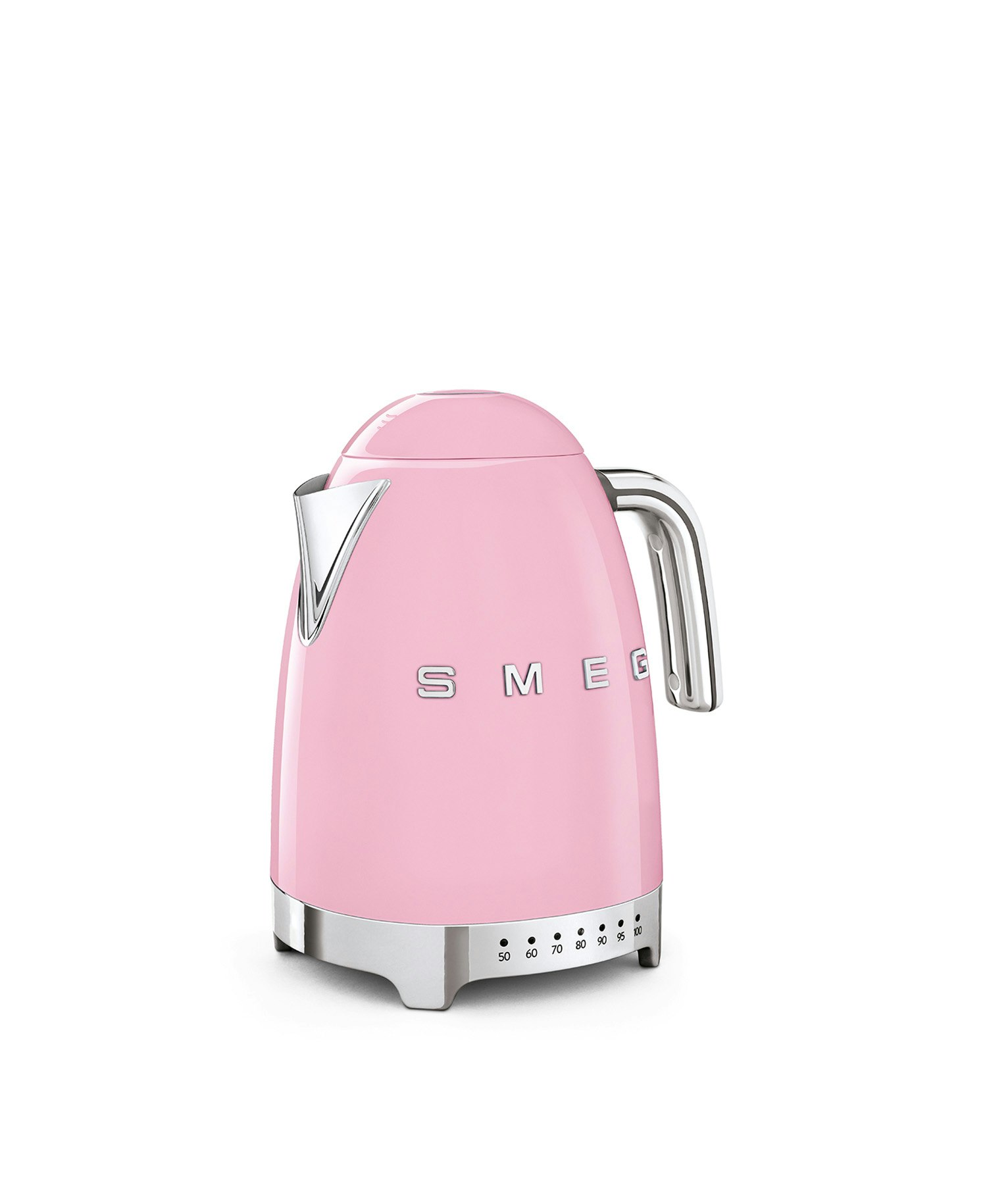 Smeg Vattenkokare med variabel temperatur Rosa, Högblank 50's Style