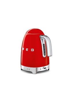 Smeg Vattenkokare med variabel temperatur Röd, Högblank 50's Style