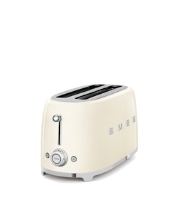 Smeg - Brödrost för 4x2 skivor Cremevit, Högblank 50's Style