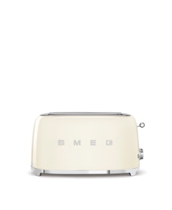 Smeg - Brödrost för 4x2 skivor Cremevit, Högblank 50's Style