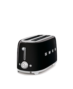 Smeg - Brödrost för 4x2 skivor Svart, Högblank 50's Style