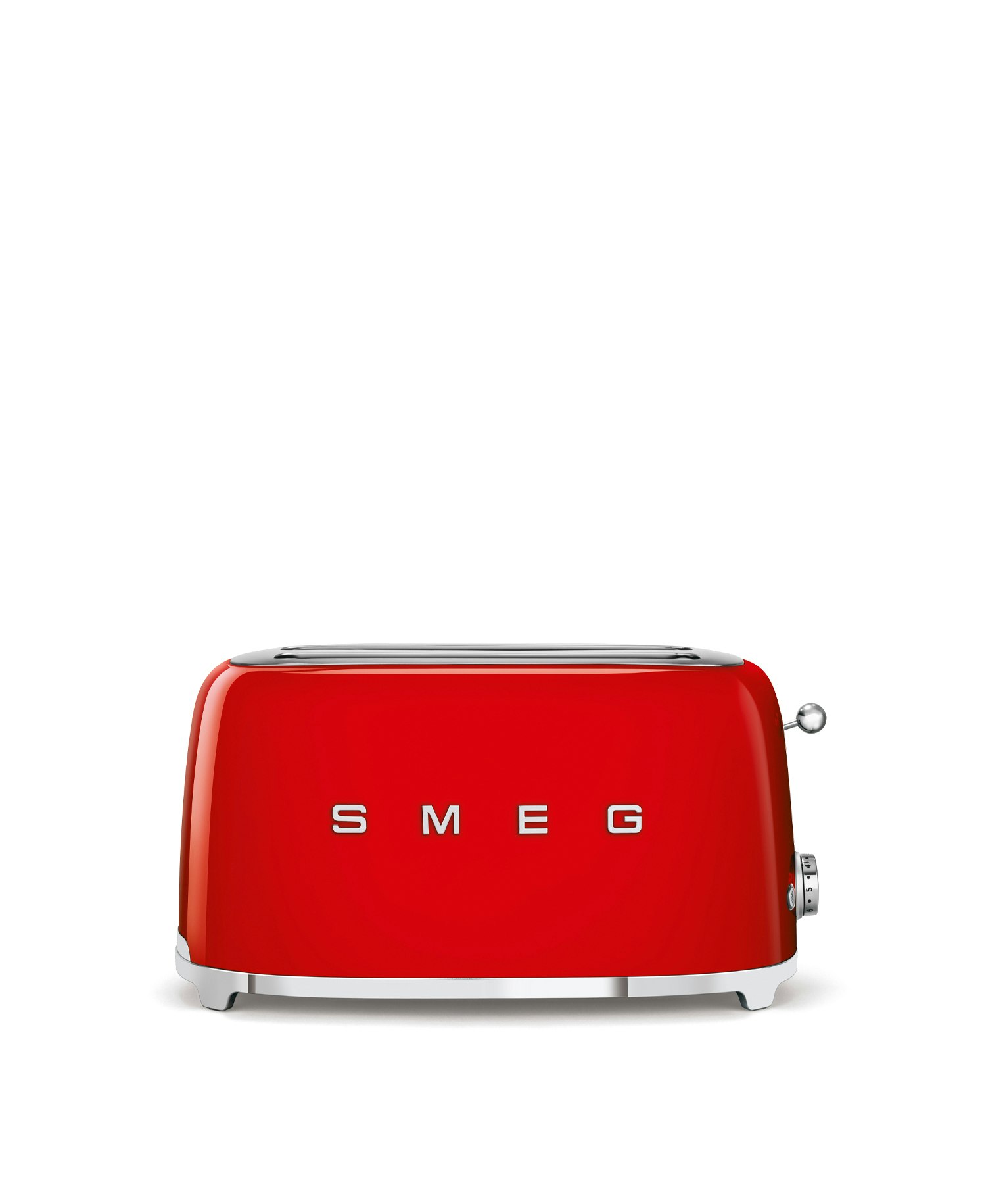 Smeg - Brödrost för 4x2 skivor Röd, Högblank 50's Style