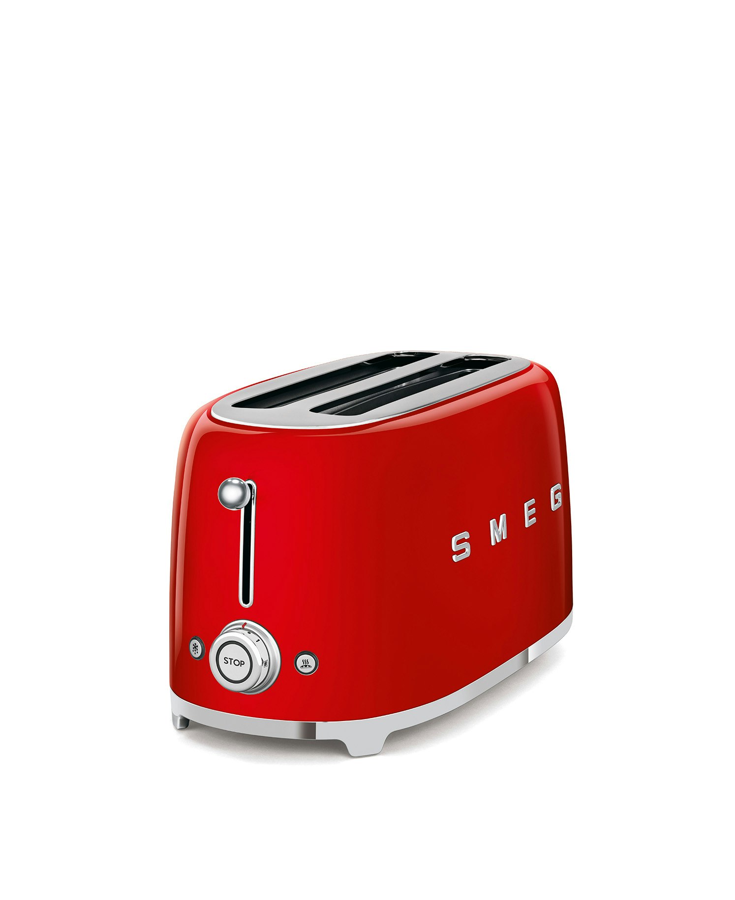 Smeg - Brödrost för 4x2 skivor Röd, Högblank 50's Style
