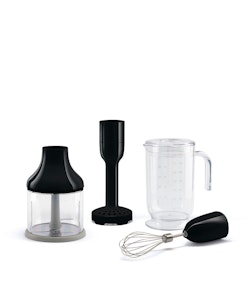 Smeg Mixerset Svart – 4 Tillbehör för Stavmixer