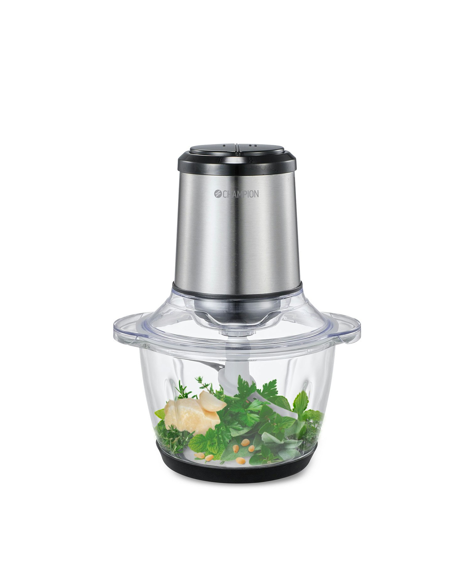 Champion Mini Chopper 1,2L 400W Glasskål Rostfri