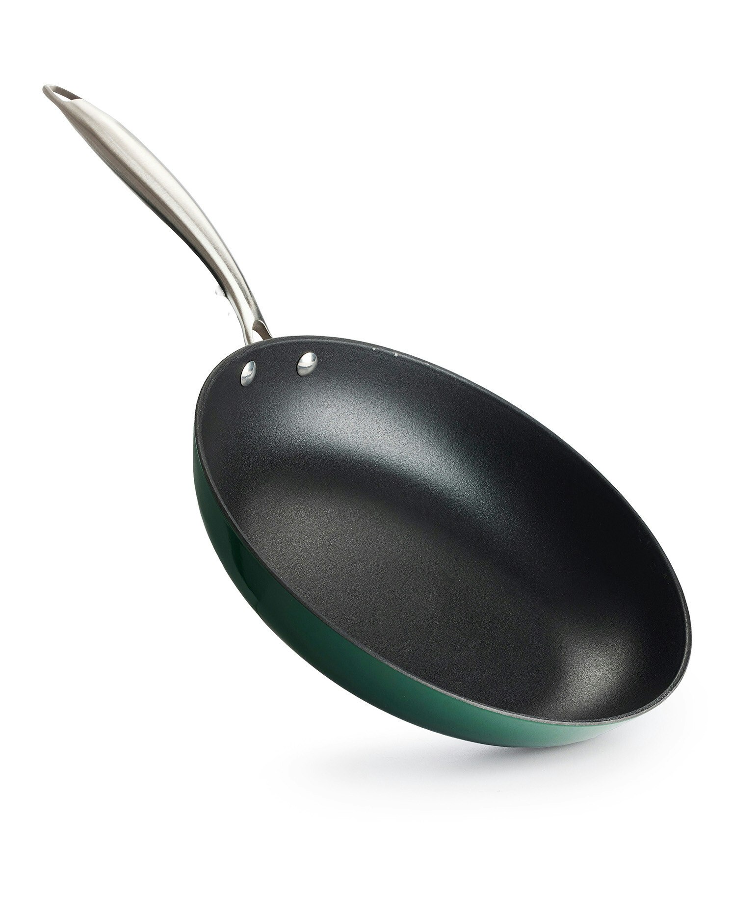 Stekpanna i Gjutjärn med keramisk beläggning från Jernverket 28cm - Grön