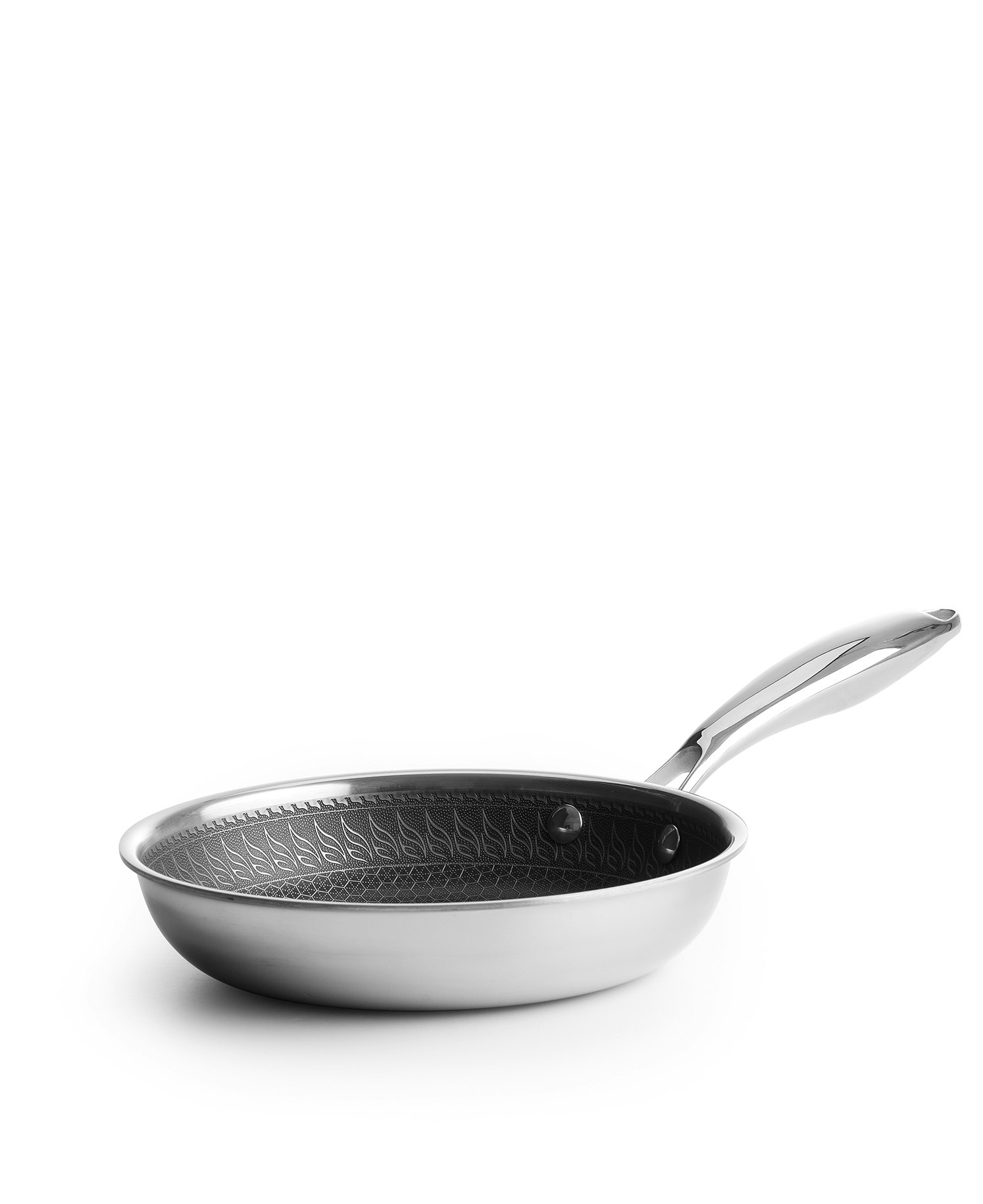 Jernverket Kokkärlset – 4-delars Premiumset i Spegelpolerat Rostfritt Stål med Honeycomb Non-Stick