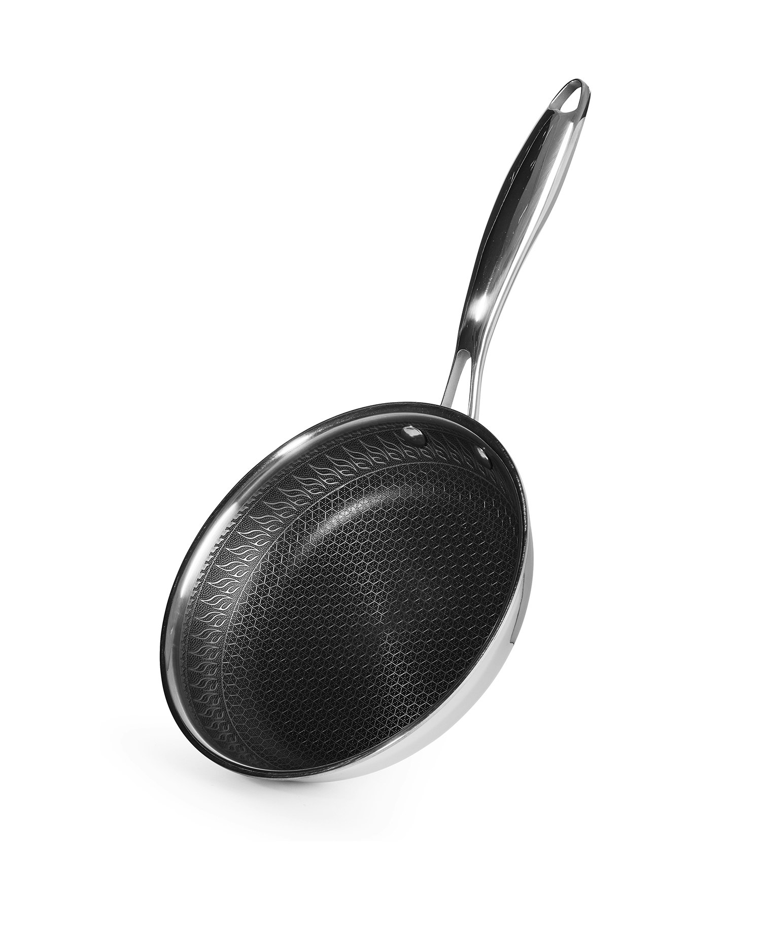 Jernverket Kokkärlset – 4-delars Premiumset i Spegelpolerat Rostfritt Stål med Honeycomb Non-Stick