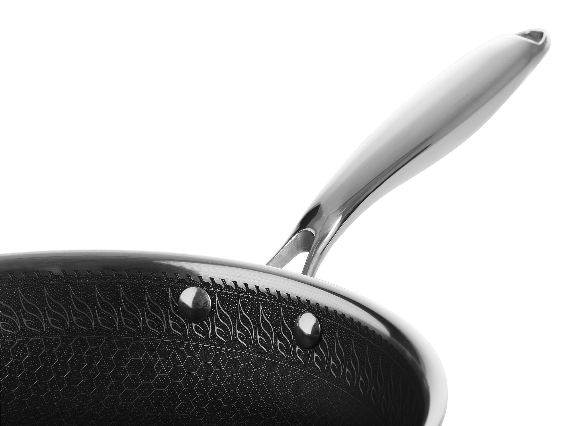 Jernverket Kokkärlset – 4-delars Premiumset i Spegelpolerat Rostfritt Stål med Honeycomb Non-Stick