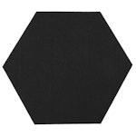 SilentDirect PET Hexagon ljuddämpning. Tillverkad av återvunnit ljudabsorberande material. Ljudabsorbering och ljudisolering till vägg, tak & golv.